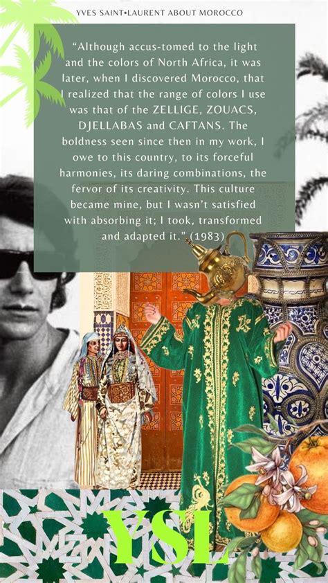 yves saint laurent moroccan quotes|ysl in morocco.